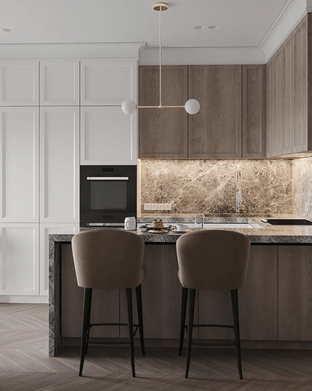 Căn bếp thích hợp trong thiết kế chung cư