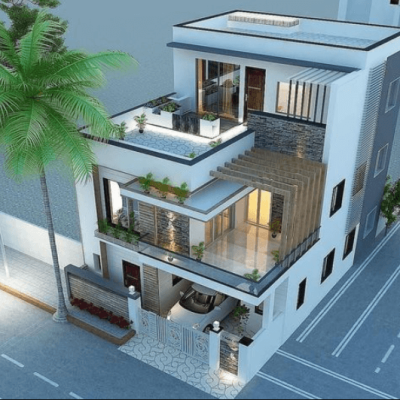 Mặt bằng 2 tầng mới lạ