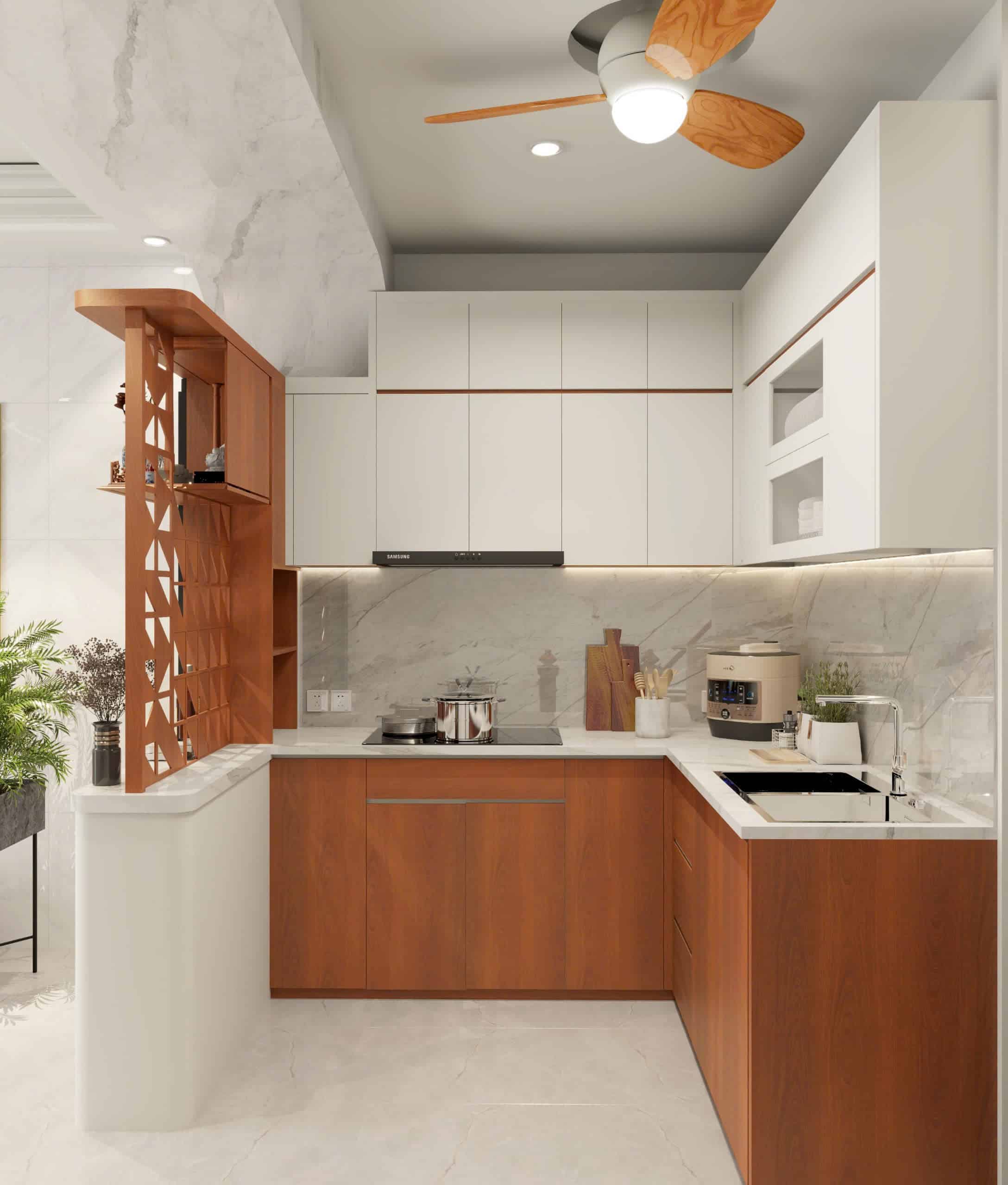 Phối cảnh phòng bếp