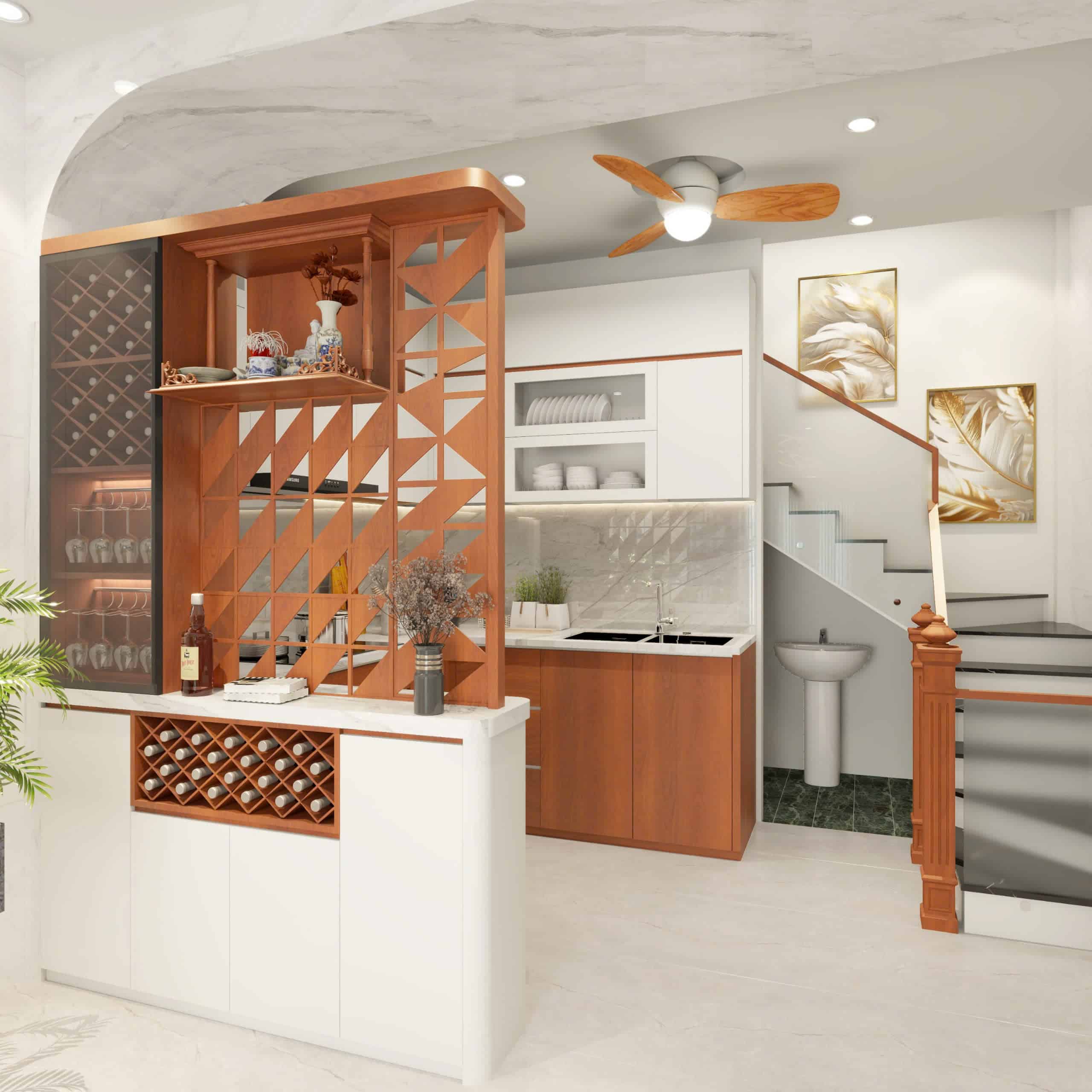 Tông màu gỗ hiện đại